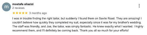 experience of bespoke tailoring with apsley tailors
