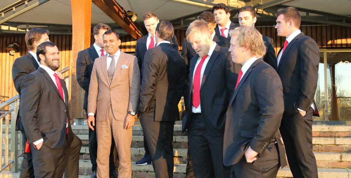 Master Tailor Arsshad with Saracens  Players 