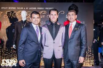Master Tailor Arshad with VIP guests at Most Expenisive suit Event