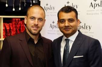 Joe Cole at a celebration event hosted on by West Ham sponsorship partners  Apsley
