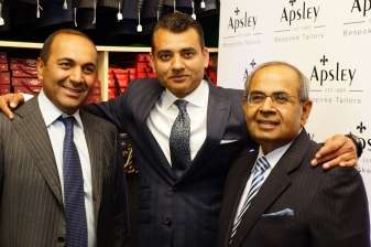 GP Hinduja With Master Tailor Arshad Mahmood 