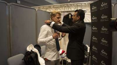 Backstage at Apsle Amber Lounge Fashion Show