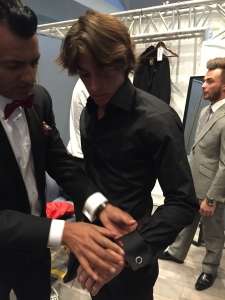 Master Tailor Arshad Backstage at Apsley