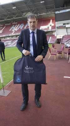West Ham United take delivery of their official club suits