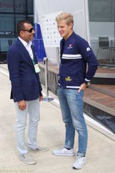 Arshad say Thank you to our friends at Sahara Force India for the invitation