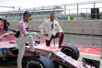 Rrace drivers  being fitted for a range of beautiful bespoke clothing 