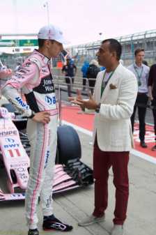 Master Tailor met Shara Force India Team 