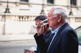 Share drinks and conversation