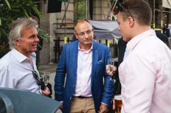 Share drinks and conversation