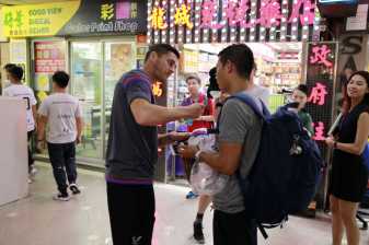 Players visited Apsleyâ€™s Hong Kong showroom