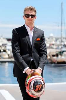 F1 drivers model Apsley in Monaco