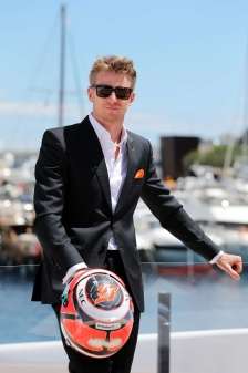 F1 drivers model Apsley in Monaco
