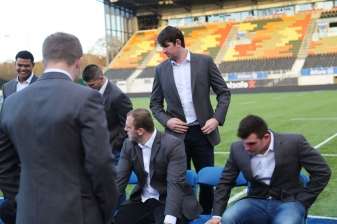 Saracens looks fabulus in grey Suits