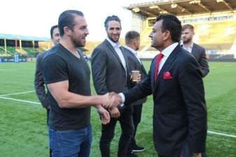 Arshad Mahmood met Saracens Players