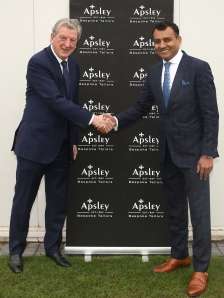 Crystal Palace manager, Alan Pardew with Master Tailor Arshad