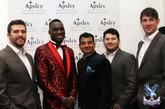 Beneteke Roar with Arshad Mahmood an Rugby Players