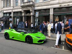 Apsley Tailors bought  Pall Mall to a stand with its first Lamborghini Lunch