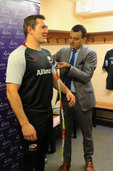 Arshad visited the Saracens Training ground