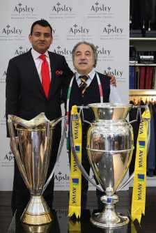 Arshad Mahmood with Their Team Member at Saracens Event