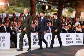 F1 drivers catwalk show in Monaco 