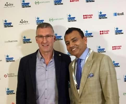 Nigel Pearson WIth Master Tailor Arshad