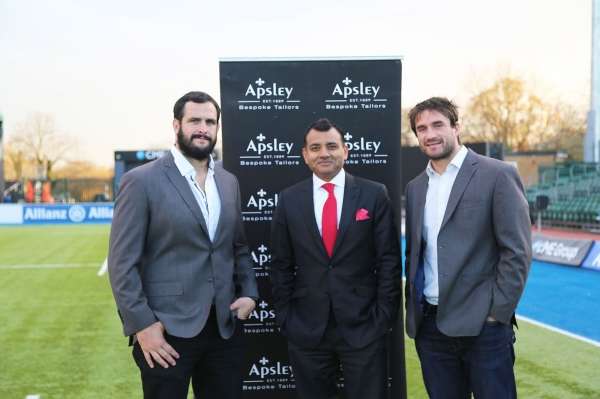 Master Tailor Arshad with Saracens Players